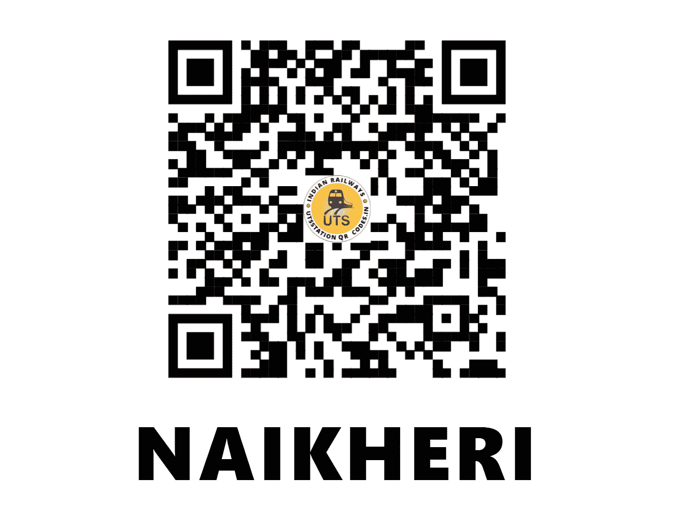 UTS QR Code for NAIKHERI - NKI (WR - MADHYA PRADESH)